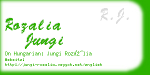 rozalia jungi business card